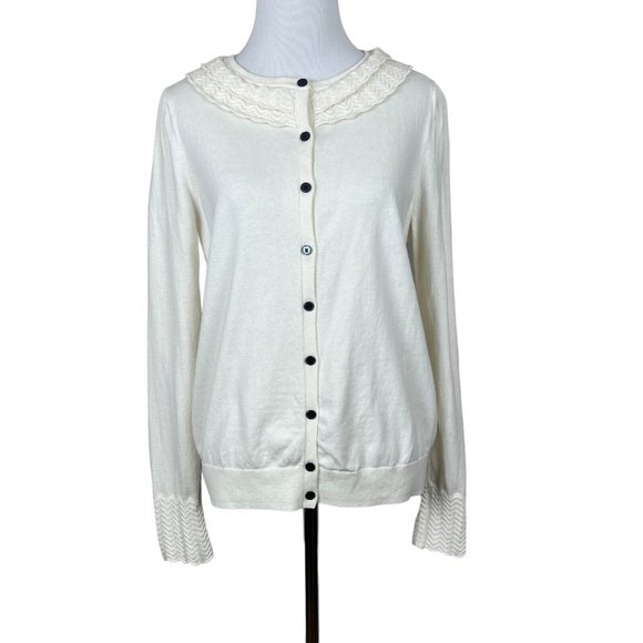 Boden Sweaters Boden Cardigan Sweater Womens 2 Ivory Button Up
